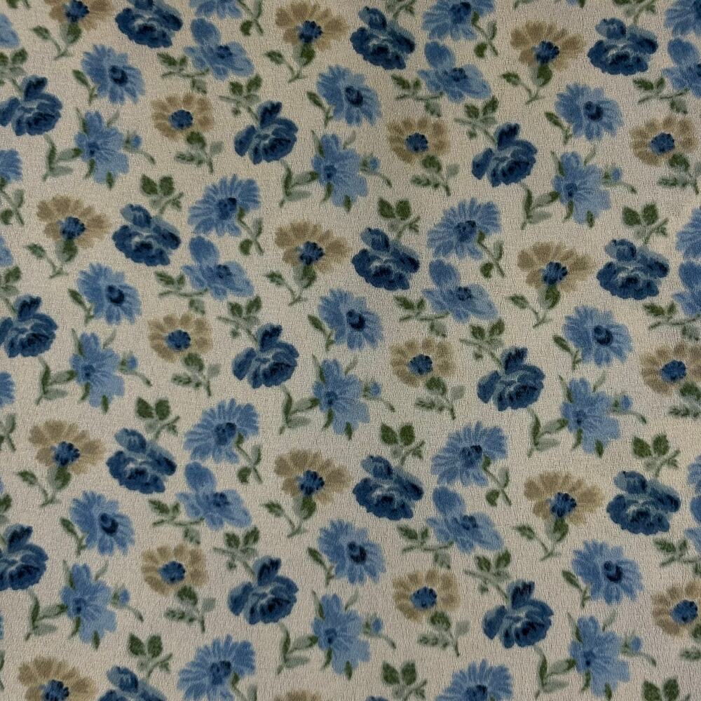 Reversible Blue Floral Dress 90s Tank Paisley Long Sleeveless Vintage Retro 10 - Picture 2 of 14